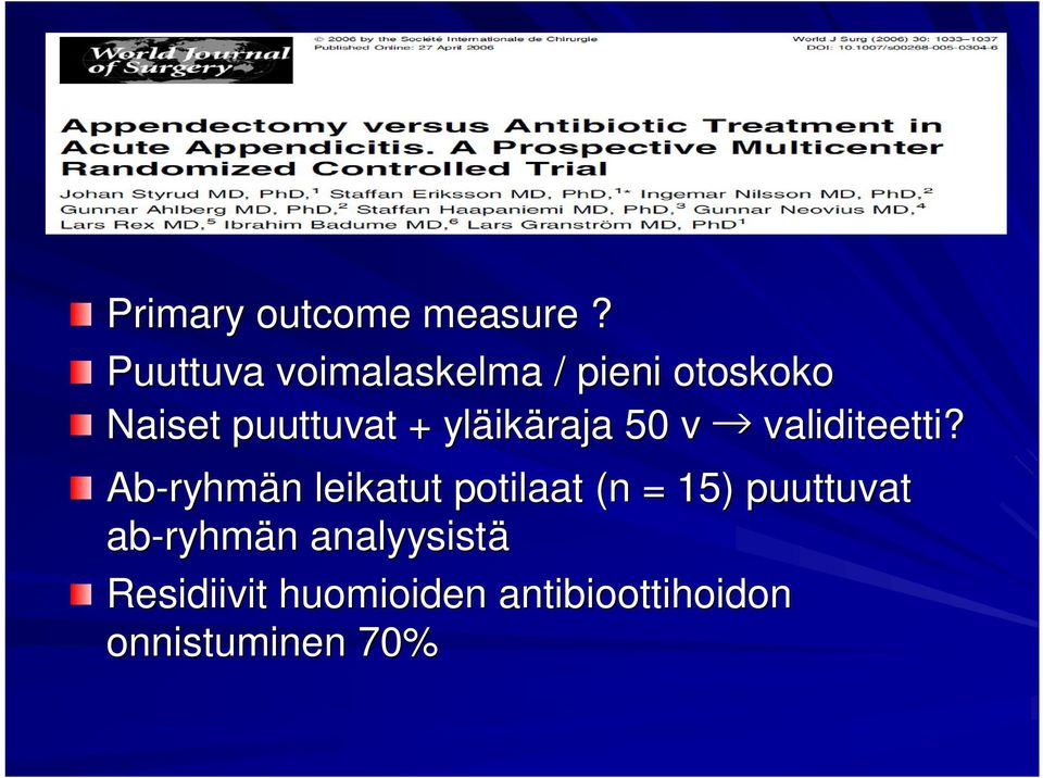 yläik ikäraja 50 v validiteetti?