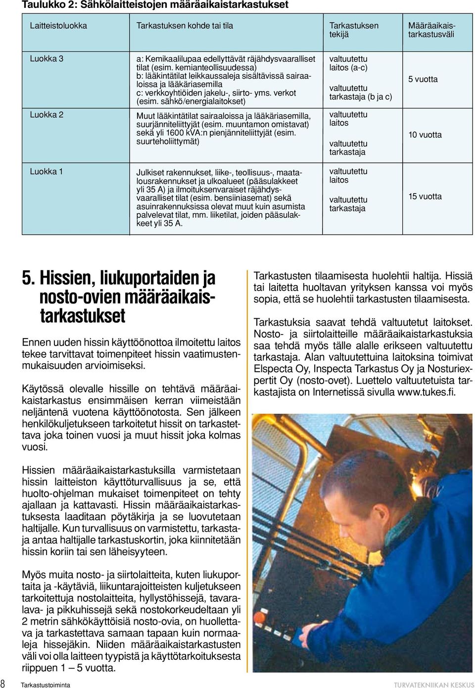 sähkö/energialaitokset) Muut lääkintätilat sairaaloissa ja lääkäriasemilla, suurjänniteliittyjät (esim. muuntamon omistavat) sekä yli 1600 kva:n pienjänniteliittyjät (esim.