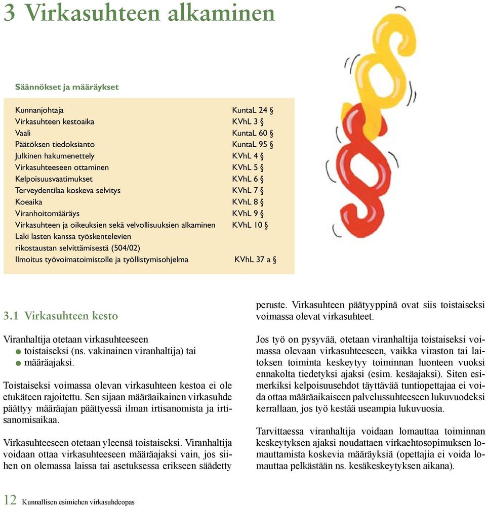 lasten kanssa työskentelevien rikostaustan selvittämisestä (504/02) Ilmoitus työvoimatoimistolle ja työllistymisohjelma KVhL 37 a 3.