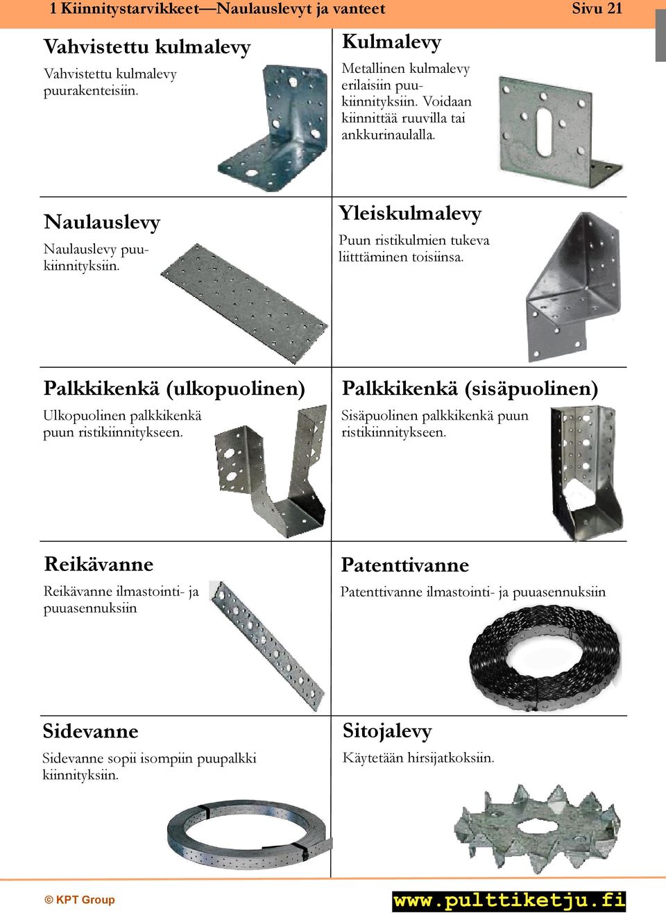 Palkkikenkä (ulkopuolinen) Ulkopuolinen palkkikenkä puun ristikiinnitykseen. Palkkikenkä (sisäpuolinen) Sisäpuolinen palkkikenkä puun ristikiinnitykseen.