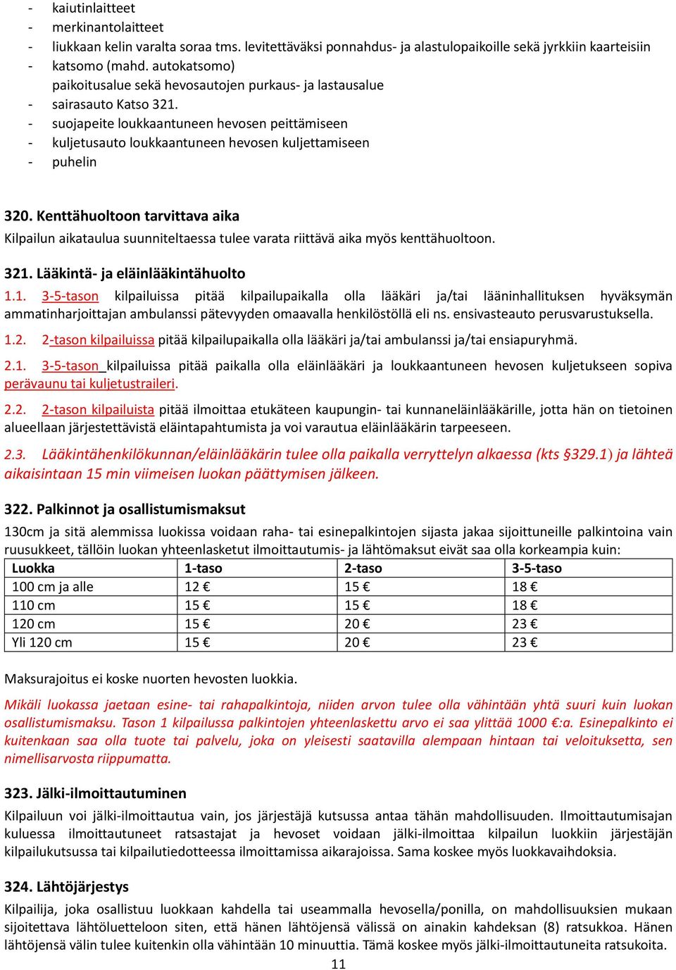 - suojapeite loukkaantuneen hevosen peittämiseen - kuljetusauto loukkaantuneen hevosen kuljettamiseen - puhelin 320.