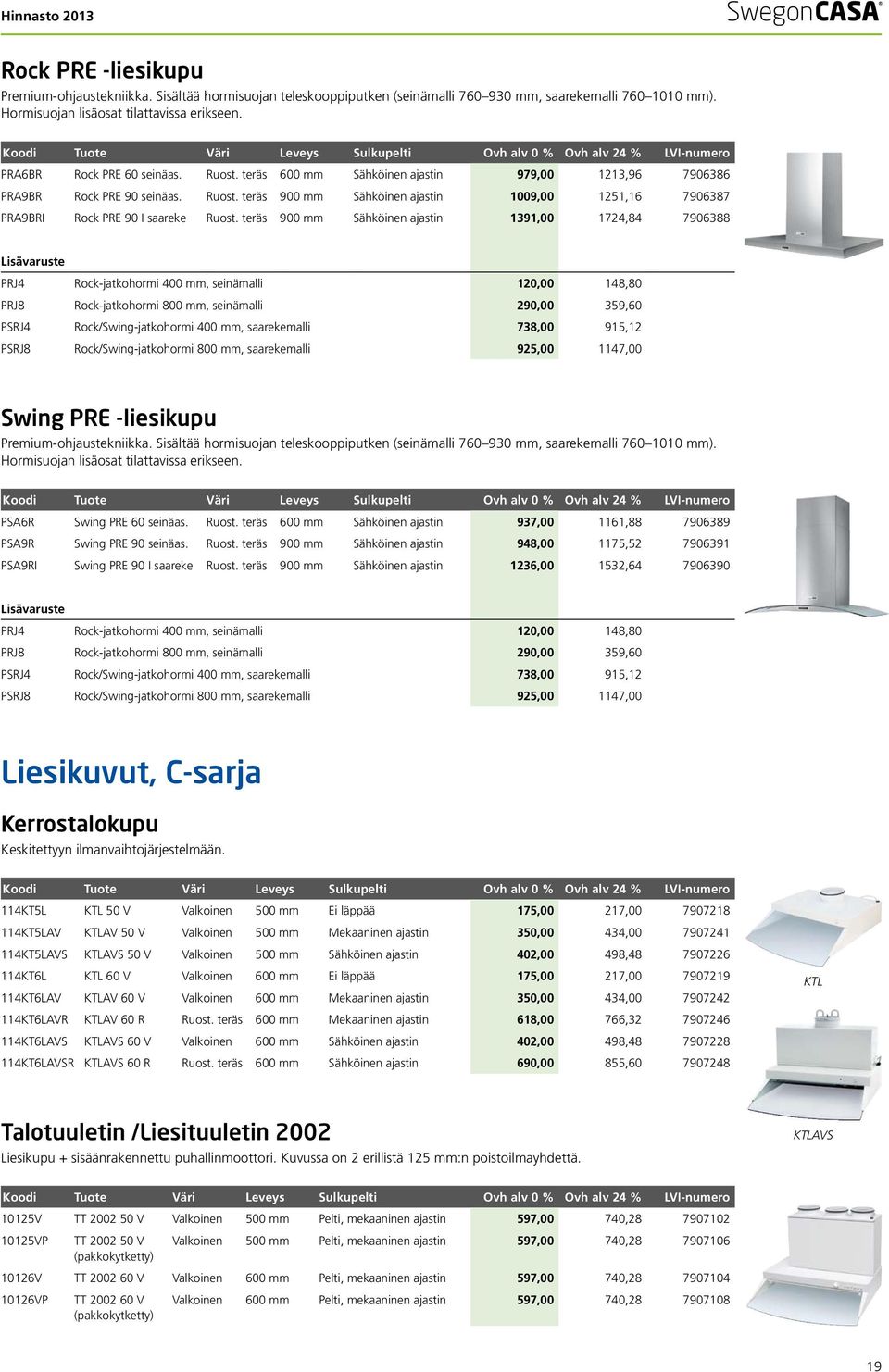 teräs 900 mm Sähköinen ajastin 1391,00 1724,84 7906388 PRJ4 Rock-jatkohormi 400 mm, snämalli 120,00 148,80 PRJ8 Rock-jatkohormi 800 mm, snämalli 290,00 359,60 PSRJ4 Rock/Swing-jatkohormi 400 mm,