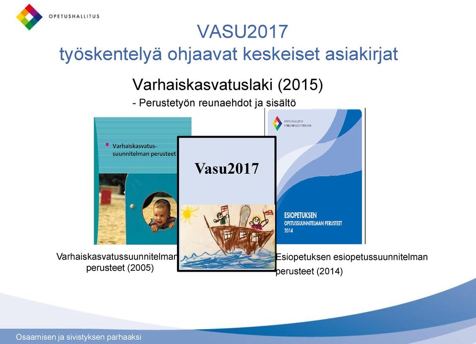 sisältö Vasu2017 VASU2017 Varhaiskasvatussuunnitelman