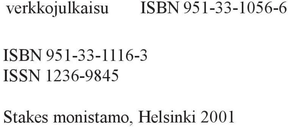951-33-1116-3 ISSN