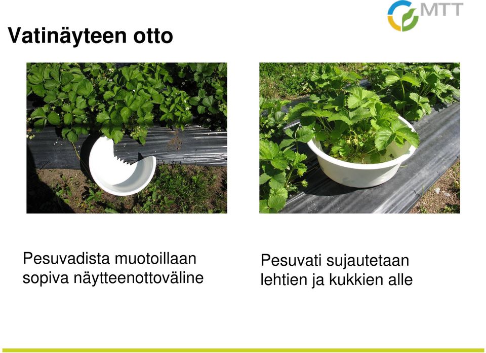 sopiva näytteenottoväline