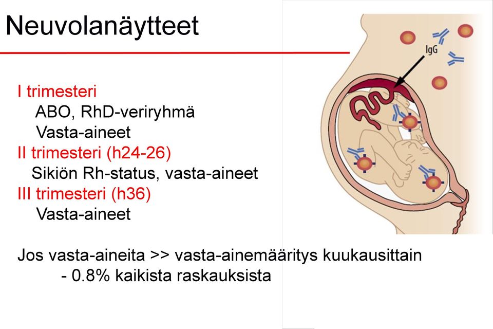 vasta-aineet III trimesteri (h36) Vasta-aineet Jos