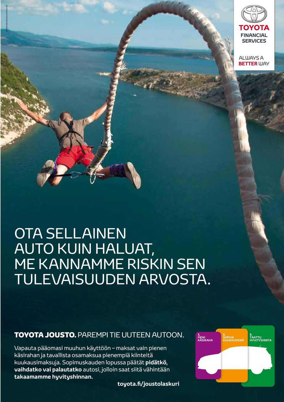 TAATTU HYVITYSHINTA Vapauta pääomasi muuhun käyttöön maksat vain pienen käsirahan ja tavallista osamaksua