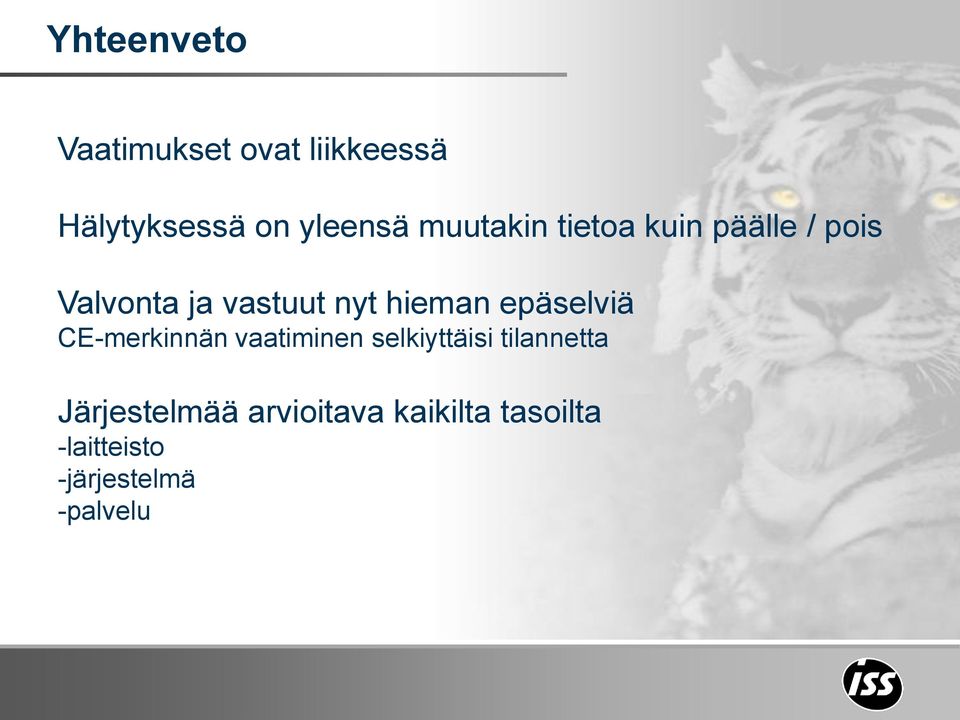 epäselviä CE-merkinnän vaatiminen selkiyttäisi tilannetta