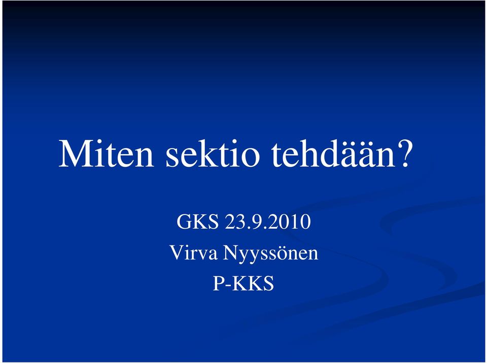 GKS 23.9.