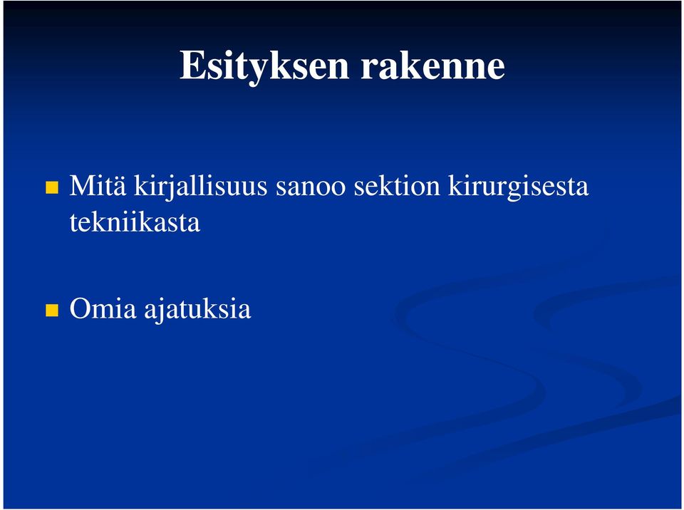 sektion kirurgisesta