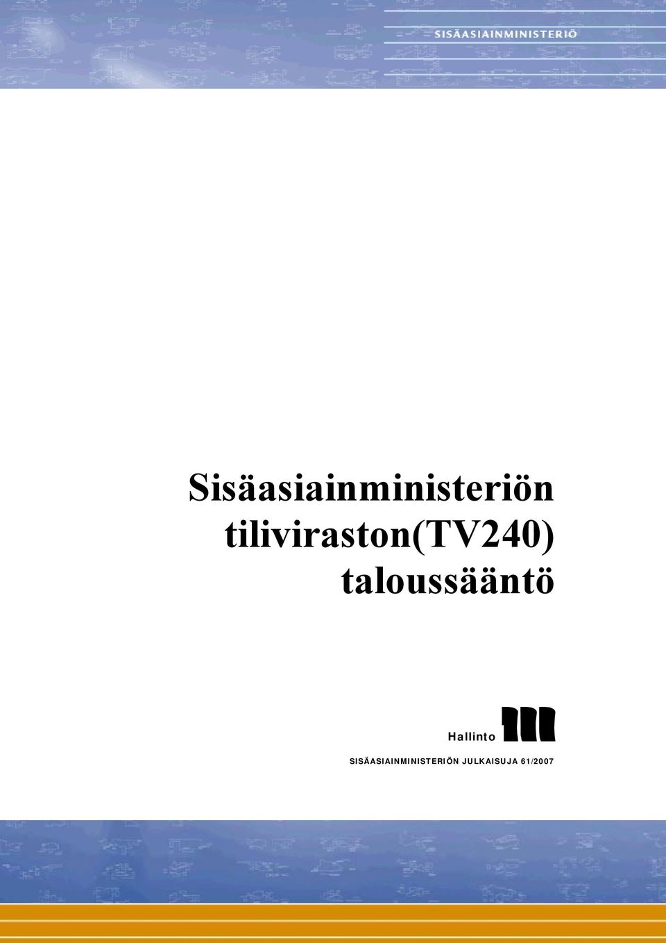 taloussääntö Hallinto