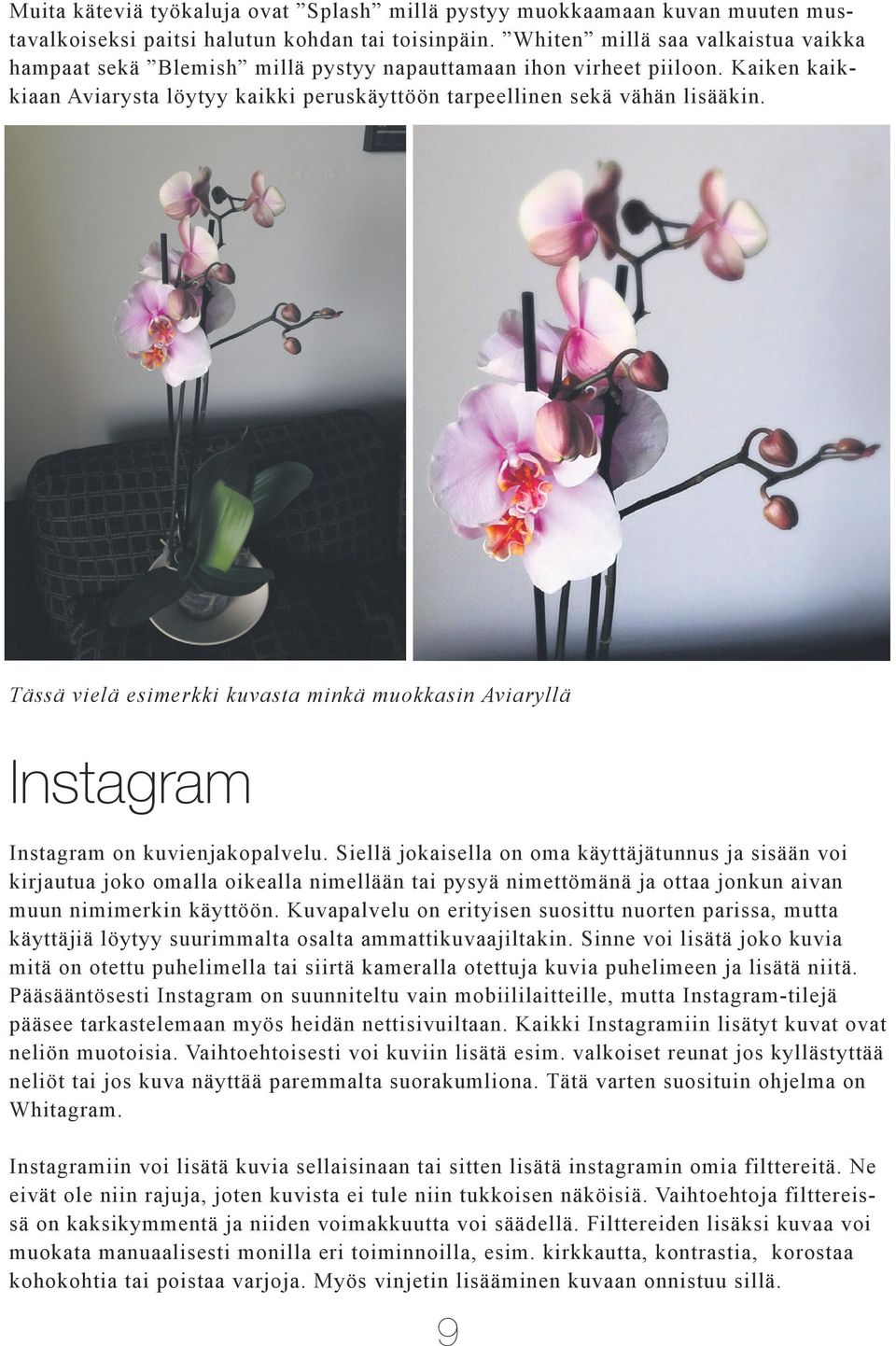 Tässä vielä esimerkki kuvasta minkä muokkasin Aviaryllä Instagram Instagram on kuvienjakopalvelu.