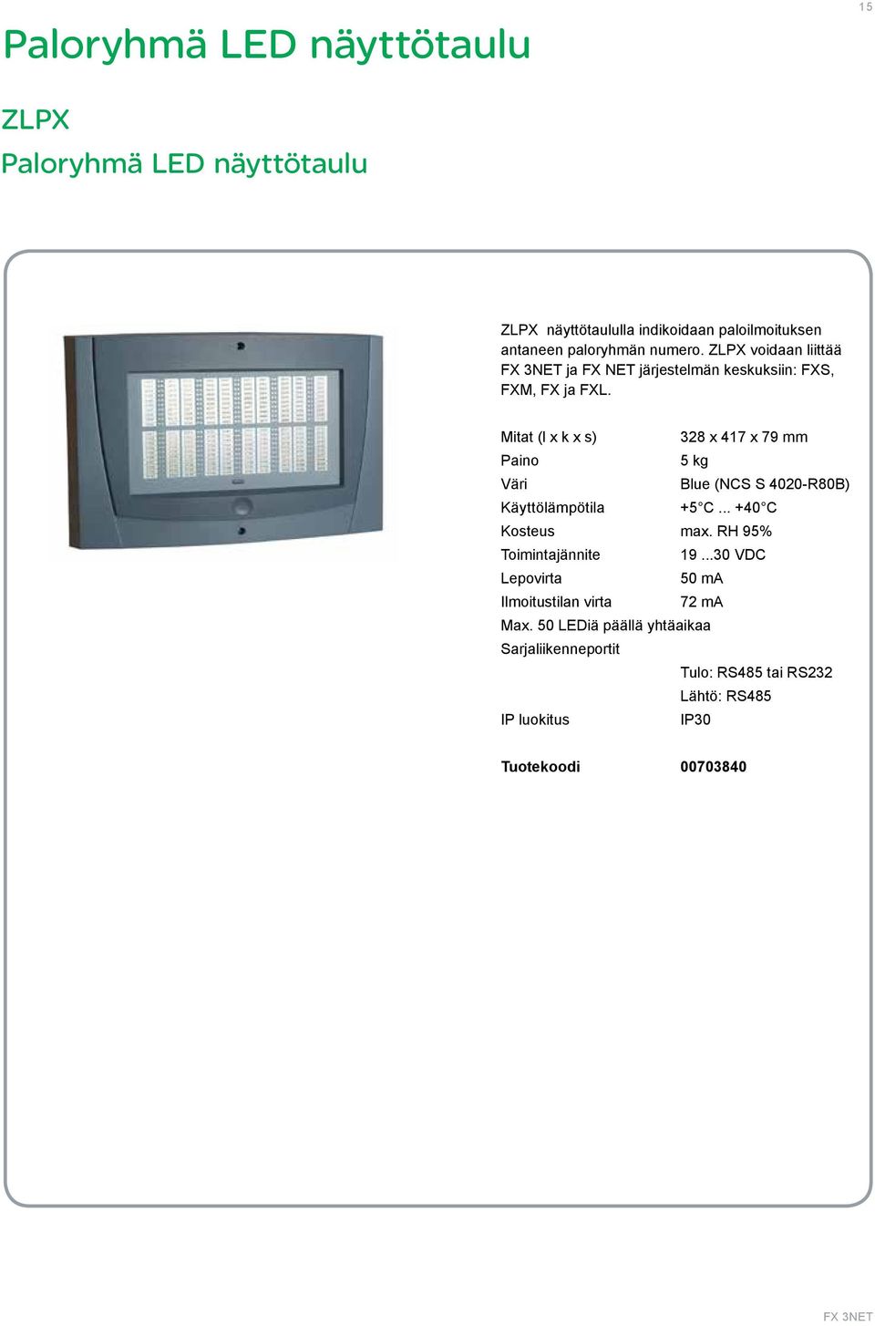 Mitat (l x k x s) 328 x 417 x 79 mm 5 kg Blue (NCS S 4020-R80B) Käyttölämpötila +5 C... +40 C Kosteus max.