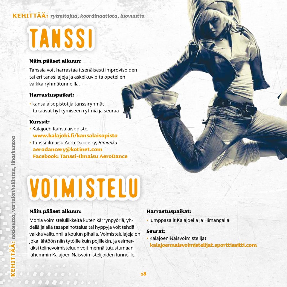 fi/kansalaisopisto Tanssi-ilmaisu Aero Dance ry, Himanka aerodancery@kotinet.