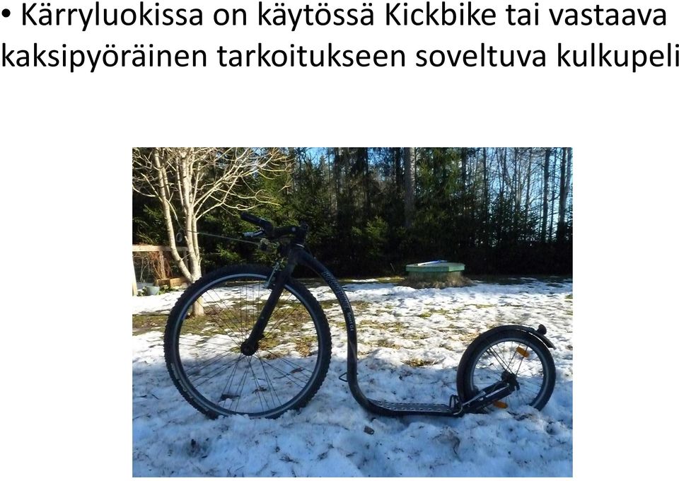 vastaava kaksipyöräinen