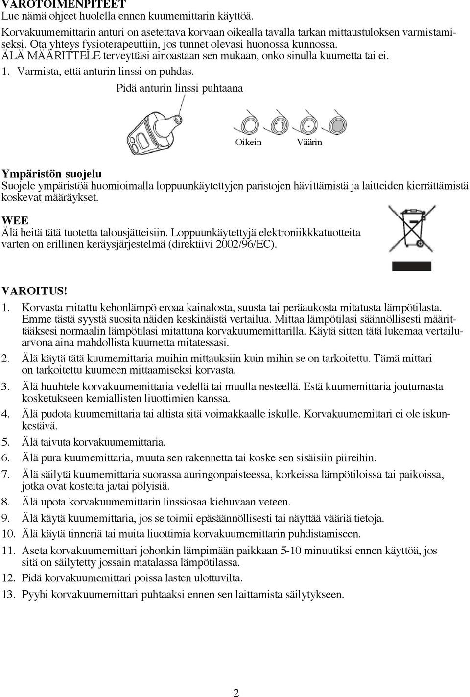 DIGITAALISEN KORVAKUUMEMITTARIN KÄYTTÖOHJE - PDF Ilmainen lataus