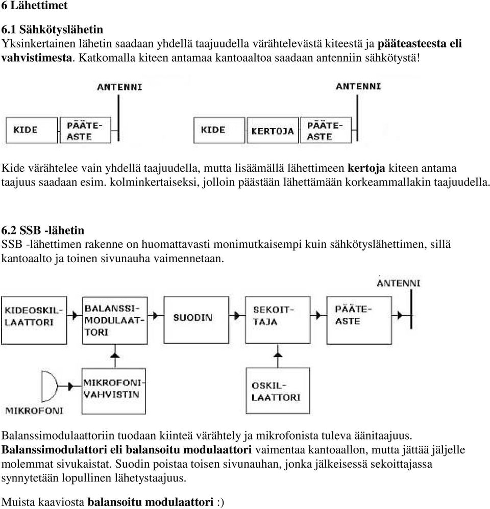 kolminkertaiseksi, jolloin päästään lähettämään korkeammallakin taajuudella. 6.