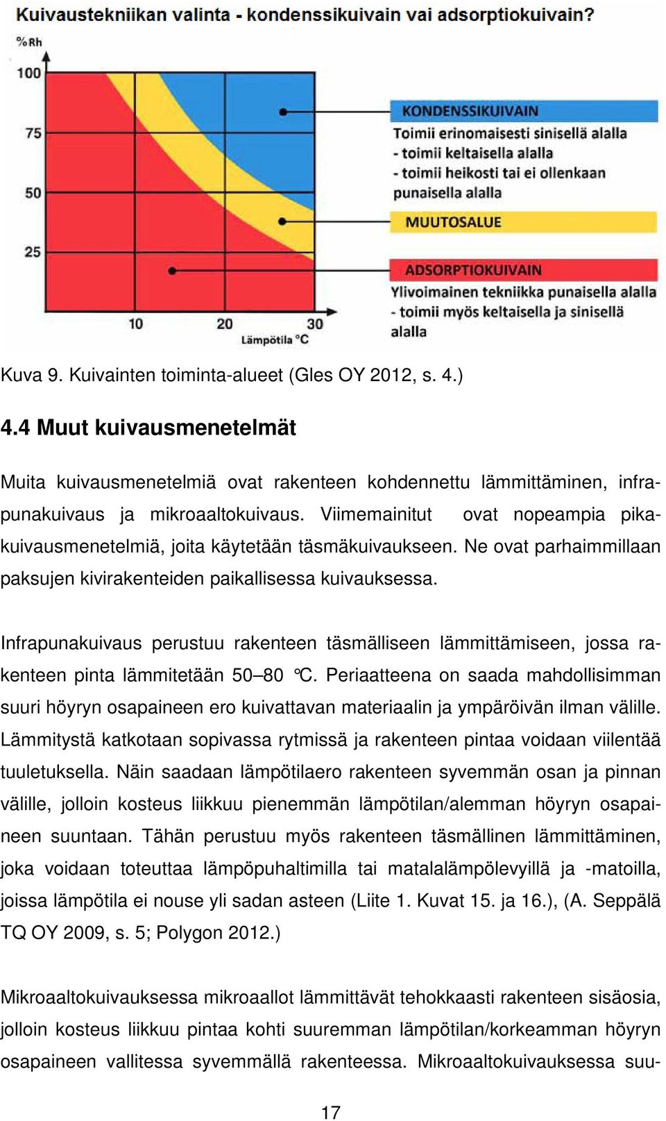 Infrapunakuivaus perustuu rakenteen täsmälliseen lämmittämiseen, jossa ra- kenteen pinta lämmitetään 50 80 C.