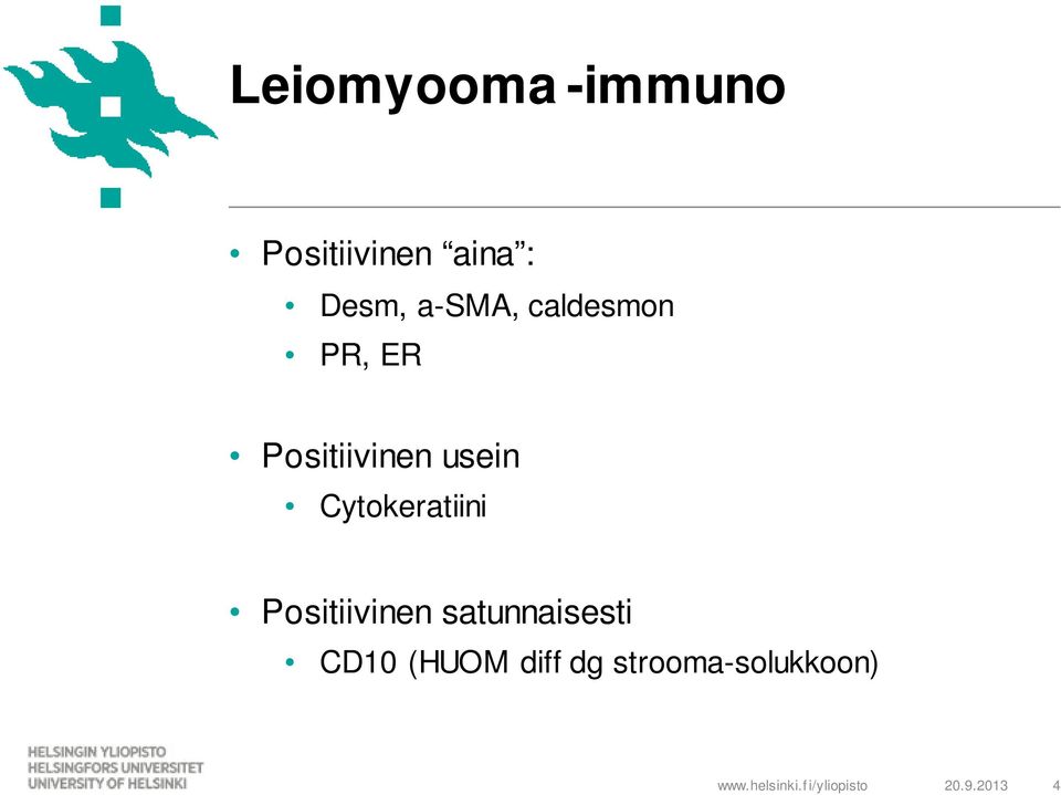 Cytokeratiini Positiivinen satunnaisesti