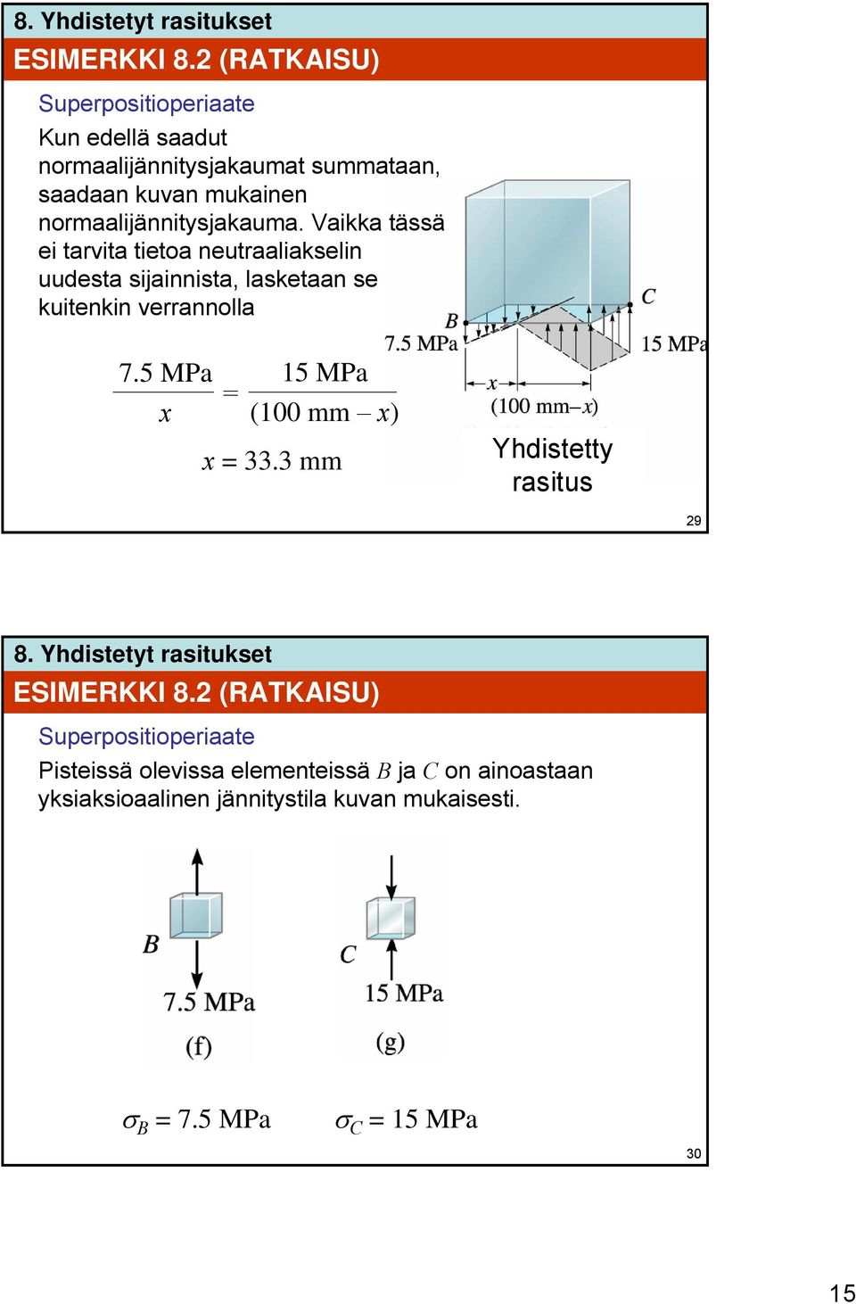 normaalijännitysjakauma.