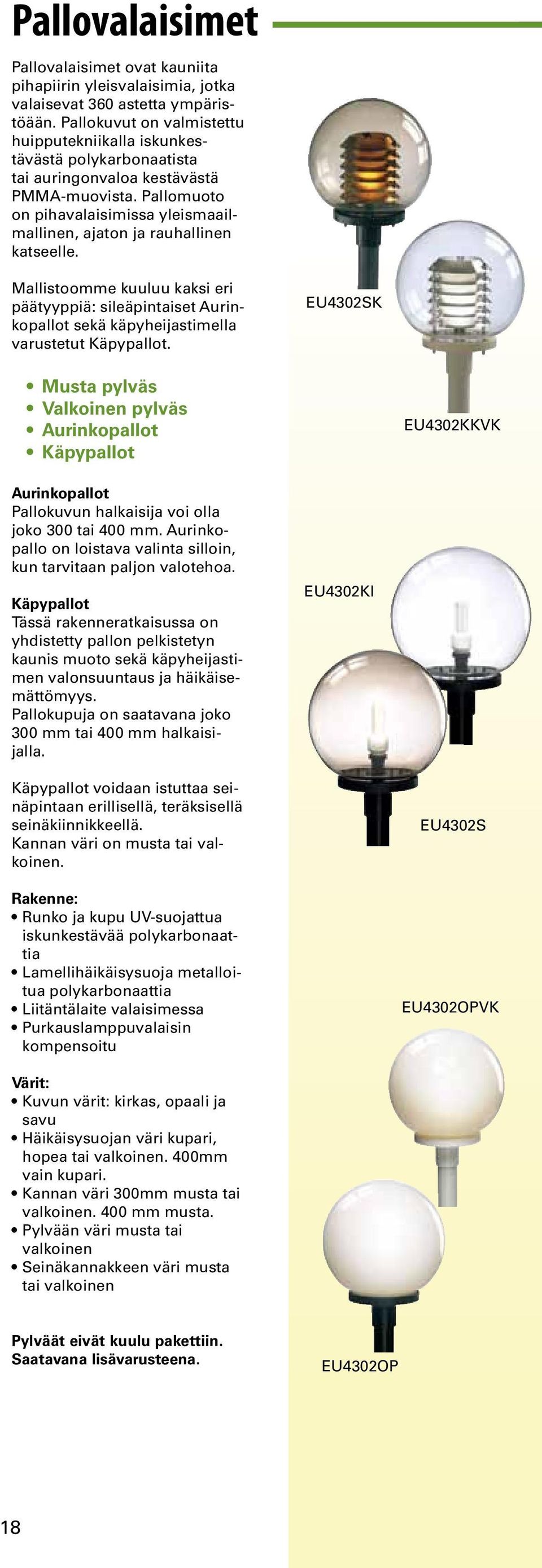 Euli - Kotien valaistuksen ammattilainen Pihapiirivalaisimet - PDF Ilmainen  lataus