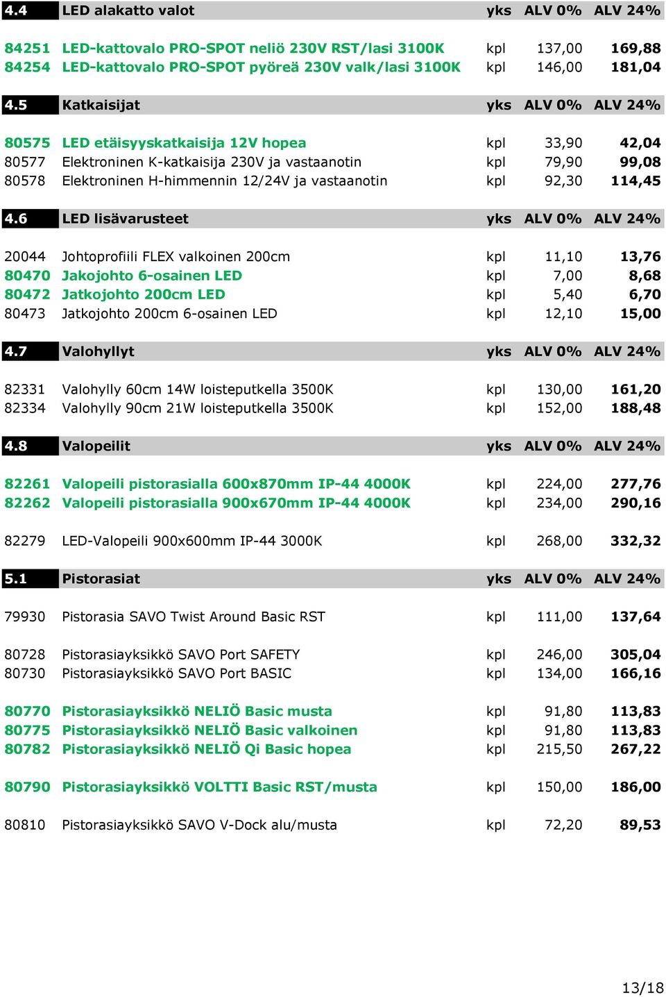 vastaanotin kpl 92,30 114,45 4.