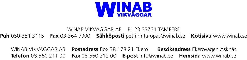 se Kotisivu www.winab.