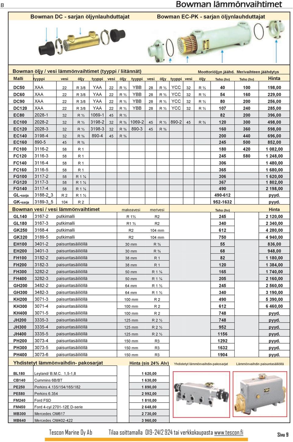 R 3/8 YAA 22 R ½ YBB 28 R ½ YCC 32 R ½ 54 160 229,00 DC90 XAA 22 R 3/8 YAA 22 R ½ YBB 28 R ½ YCC 32 R ½ 80 200 256,00 DC120 XAA 22 R 3/8 YAA 22 R ½ YBB 28 R ½ YCC 32 R ½ 107 240 285,00 EC80 2028-1 32