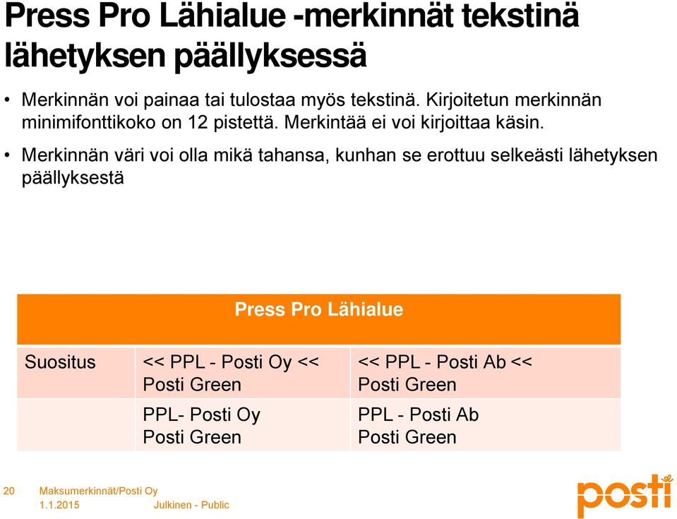 Merkintää ei voi kirjoittaa käsin.