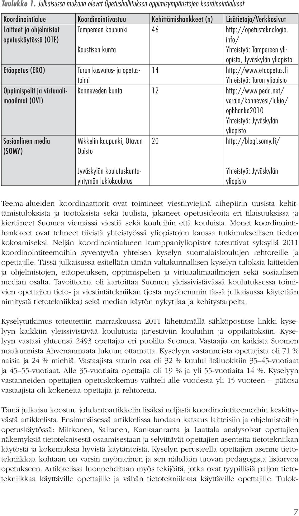 opetuskäytössä (OTE) Tampereen kaupunki Kaustisen kunta 46 http://opetusteknologia.