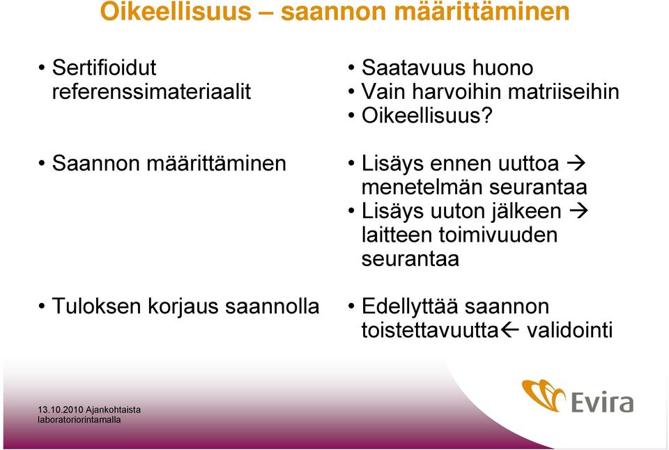 matriiseihin Oikeellisuus?