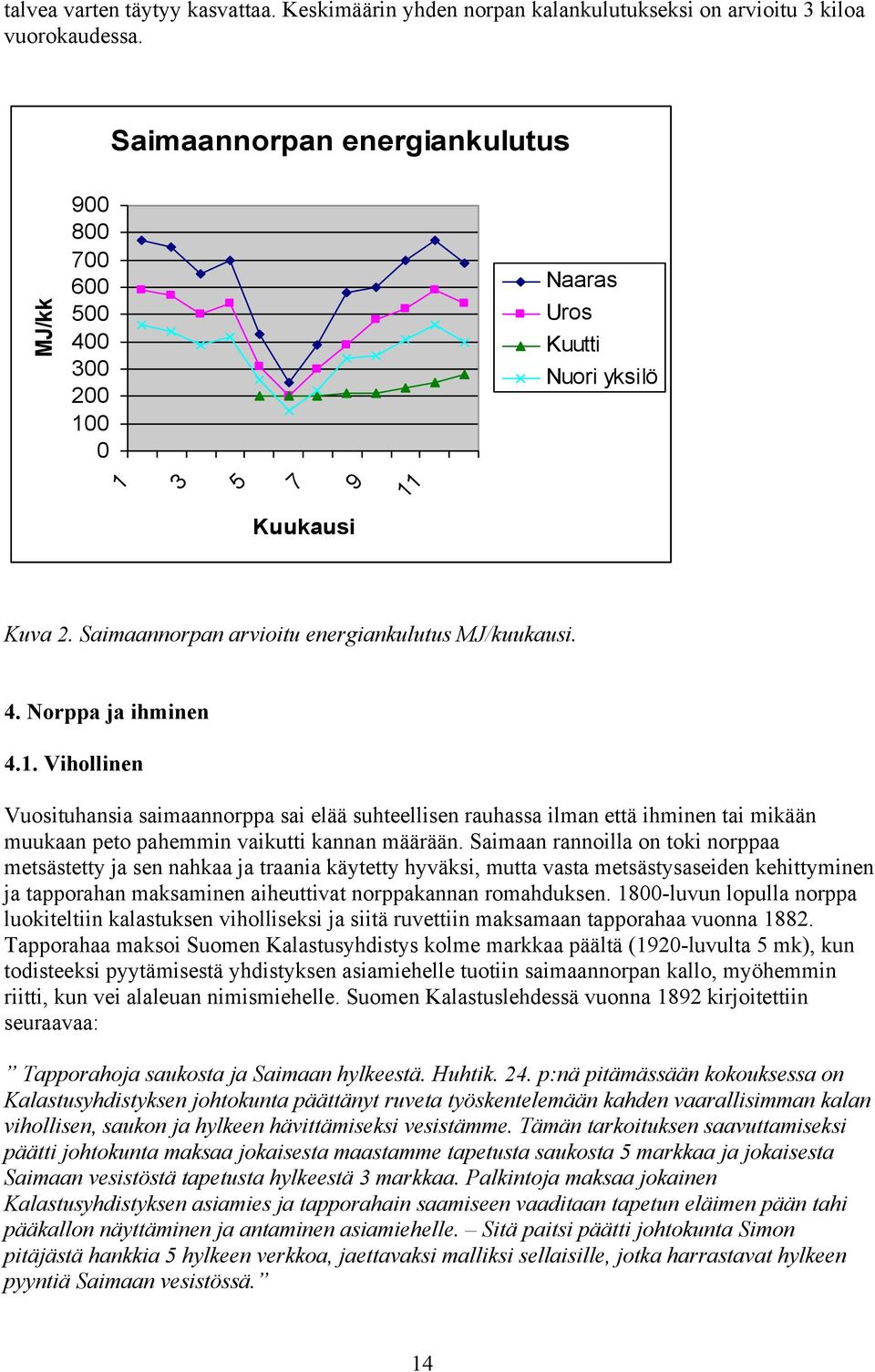 1. Vihollinen Vuosituhansia saimaannorppa sai elää suhteellisen rauhassa ilman että ihminen tai mikään muukaan peto pahemmin vaikutti kannan määrään.