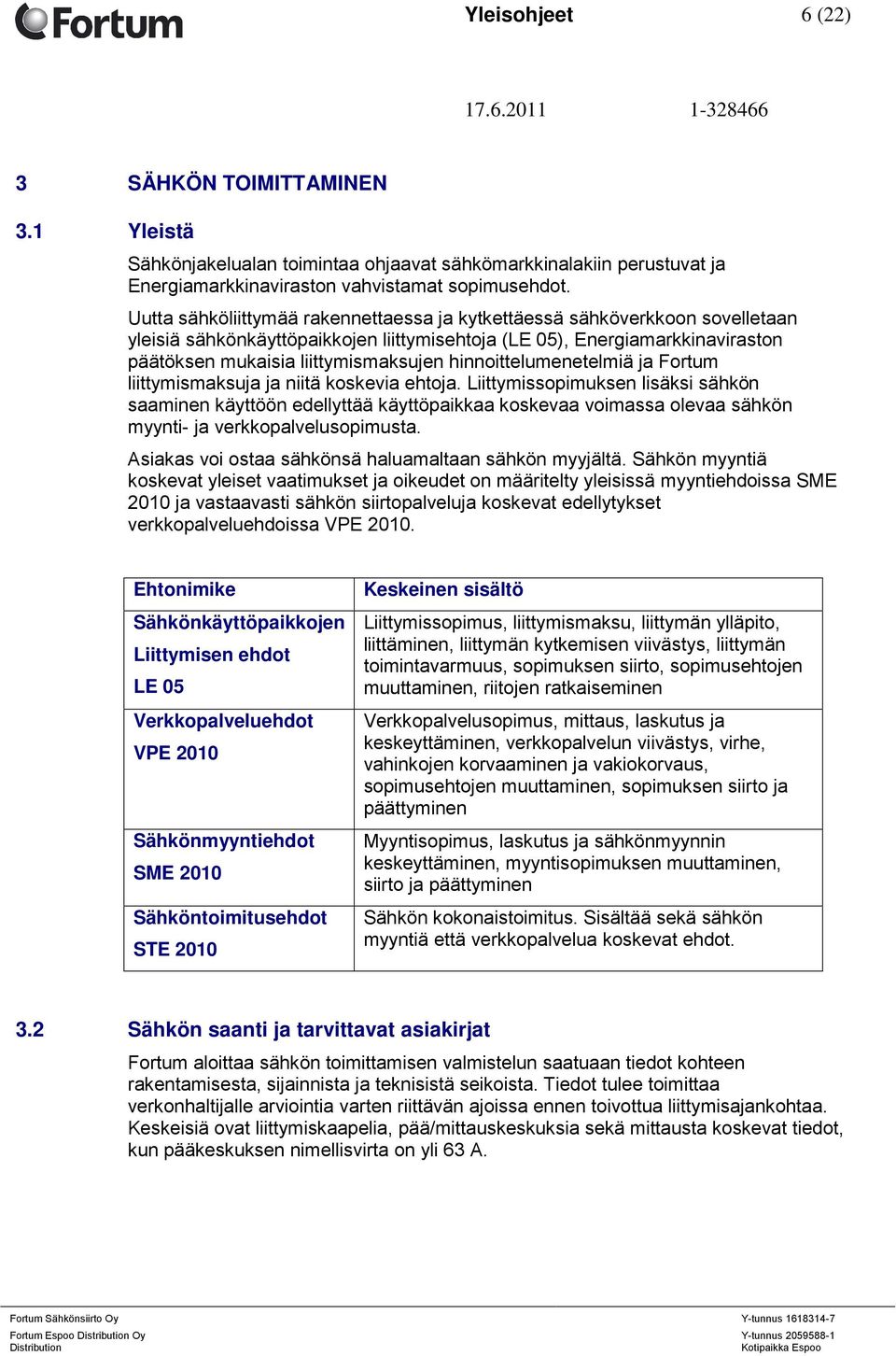 hinnoittelumenetelmiä ja Fortum liittymismaksuja ja niitä koskevia ehtoja.