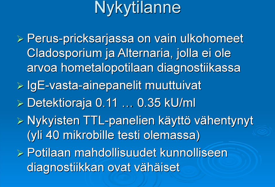 muuttuivat Detektioraja 0.11 0.