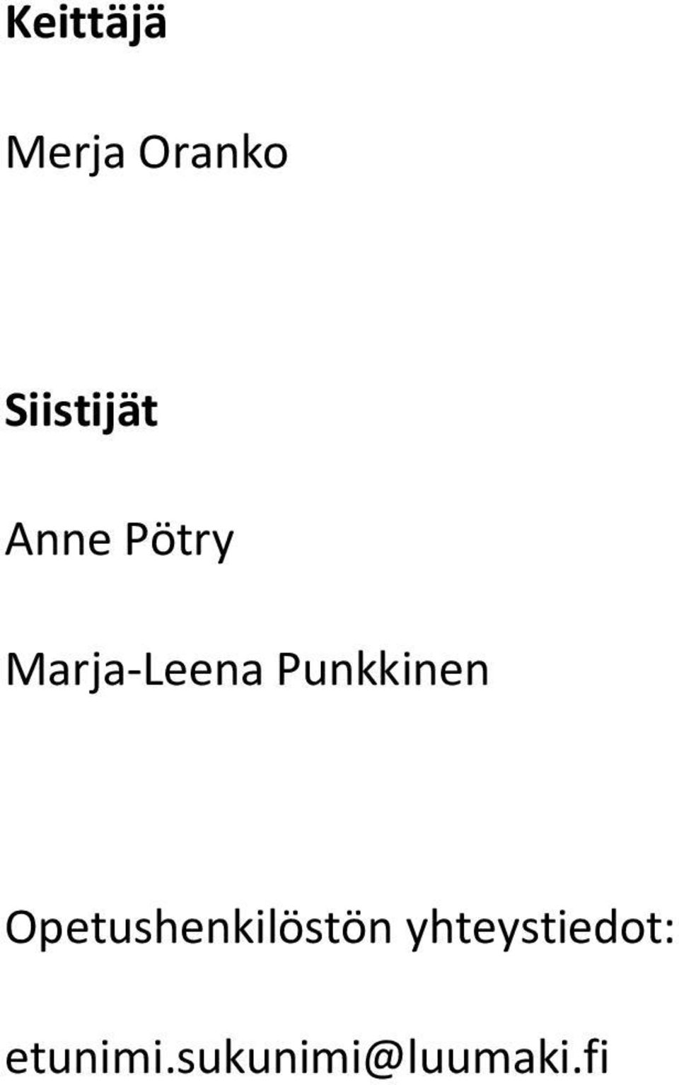 Marja-Leena Punkkinen