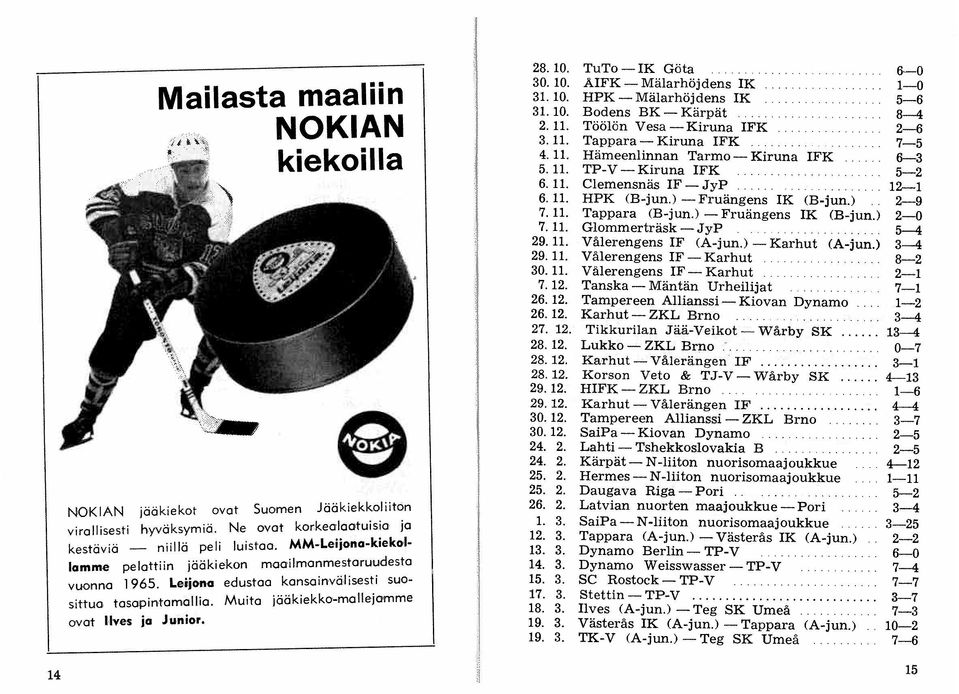 Leijona edustaa kansainvälisesti suosittua. tasapintamallia. Muita jääkiekko-mallejamme NOKIAN jääkiekot ovat Suomen Jääkiekkoliiton virallisesti hyväksymiä.