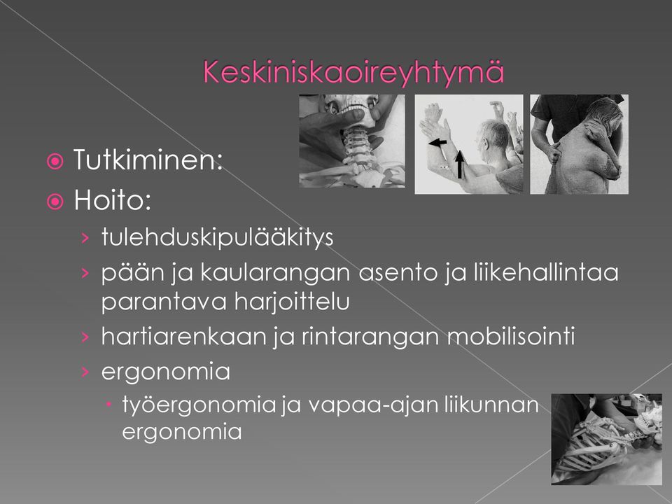 harjoittelu hartiarenkaan ja rintarangan