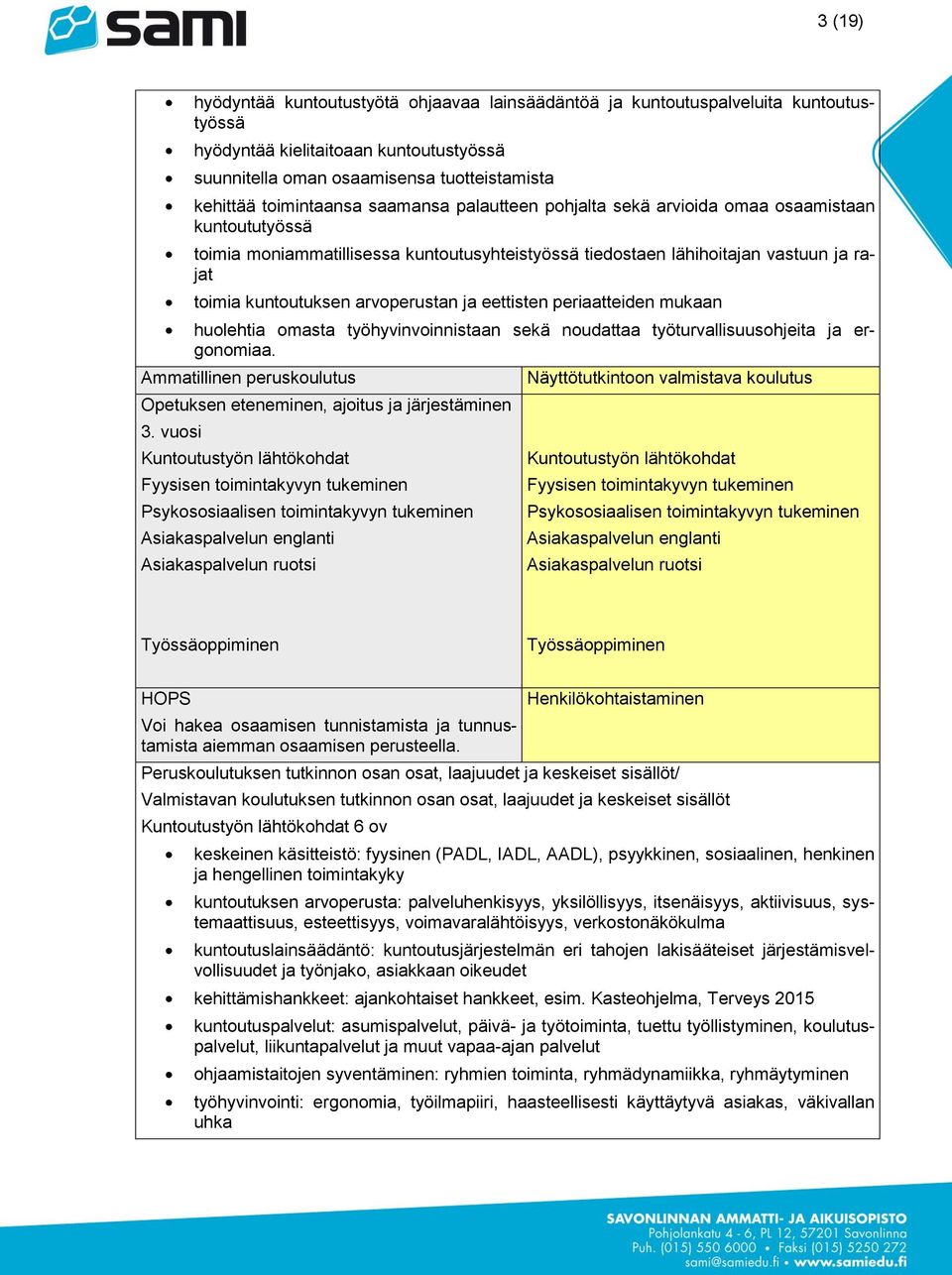 arvoperustan ja eettisten periaatteiden mukaan huolehtia omasta työhyvinvoinnistaan sekä noudattaa työturvallisuusohjeita ja ergonomiaa.