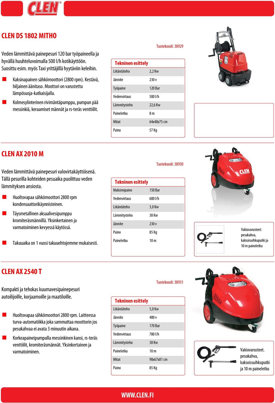 Kolmesylinterinen rivimäntäpumppu, pumpun pää messinkiä, keraamiset männät ja rs-teräs venttiilit.