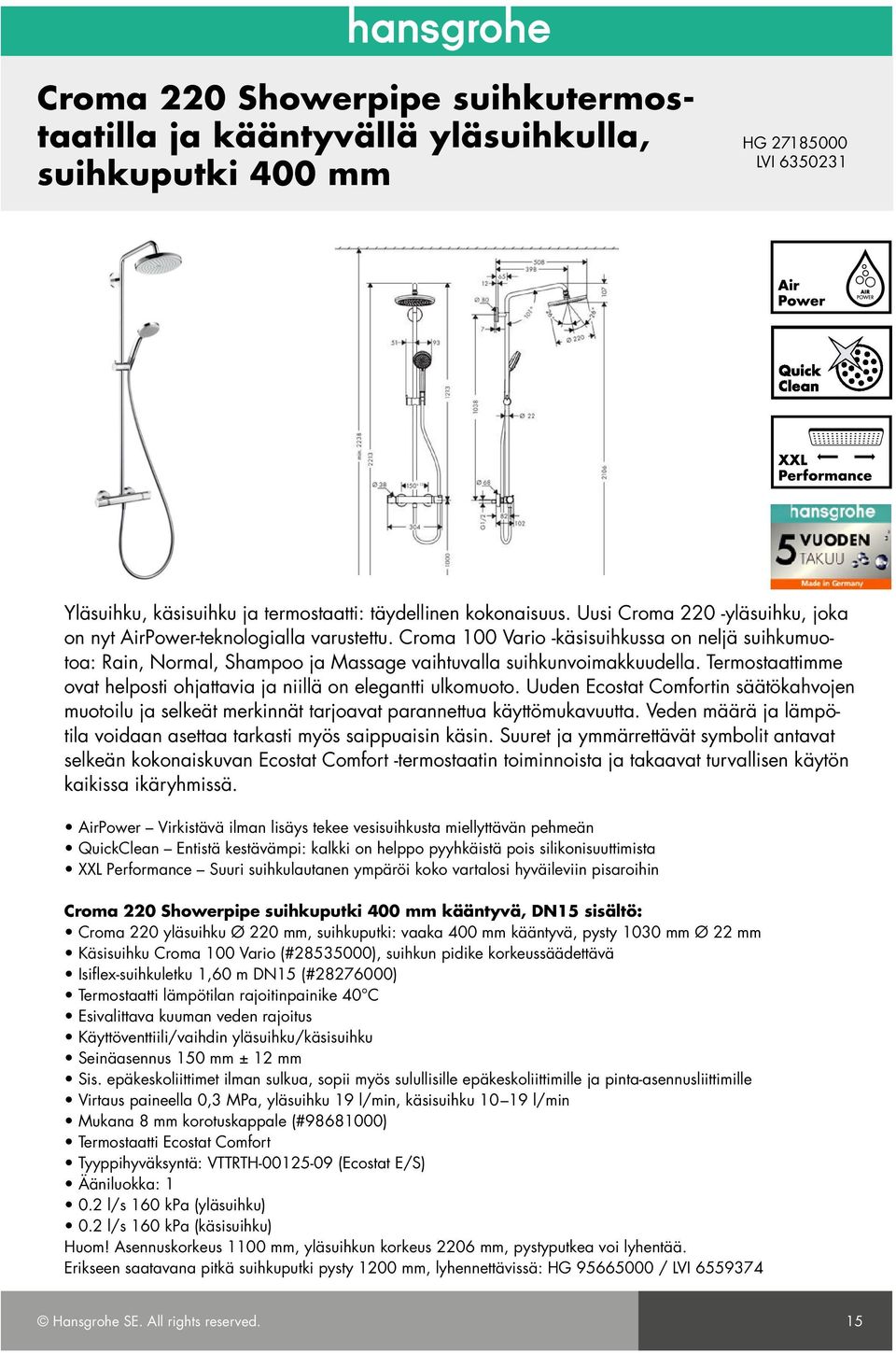 Termostaattimme ovat helposti ohjattavia ja niillä on elegantti ulkomuoto. Uuden Ecostat Comfortin säätökahvojen muotoilu ja selkeät merkinnät tarjoavat parannettua käyttömukavuutta.