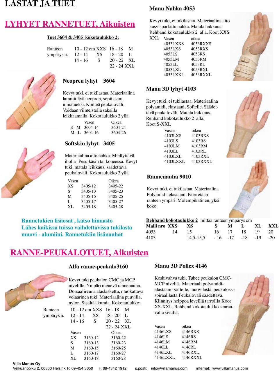 Ranne- ja sormituet sekä lasten tukikaulus - PDF Free Download