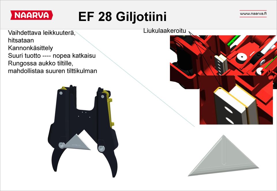 katkaisu Rungossa aukko tiltille,