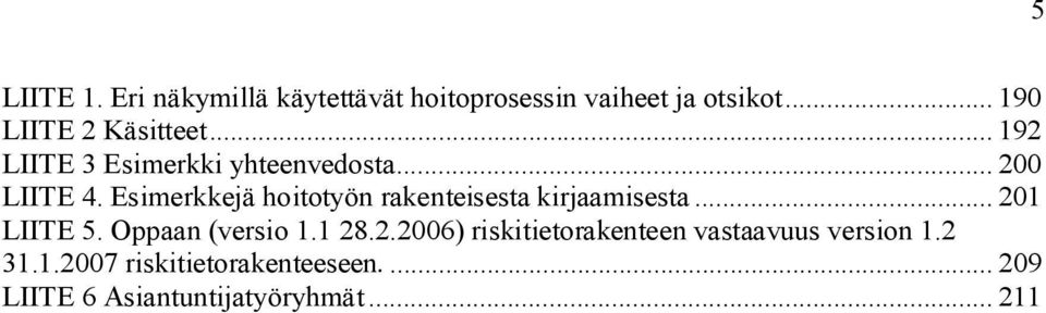 Esimerkkejä hoitotyön rakenteisesta kirjaamisesta... 20