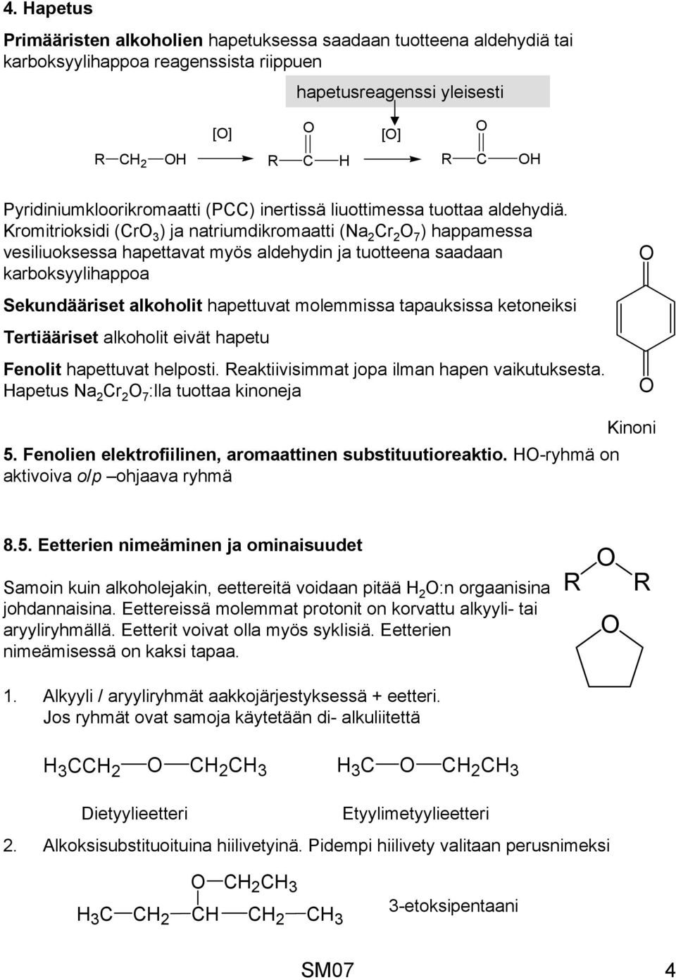 8. Alkoholit, fenolit ja eetterit - PDF Ilmainen lataus