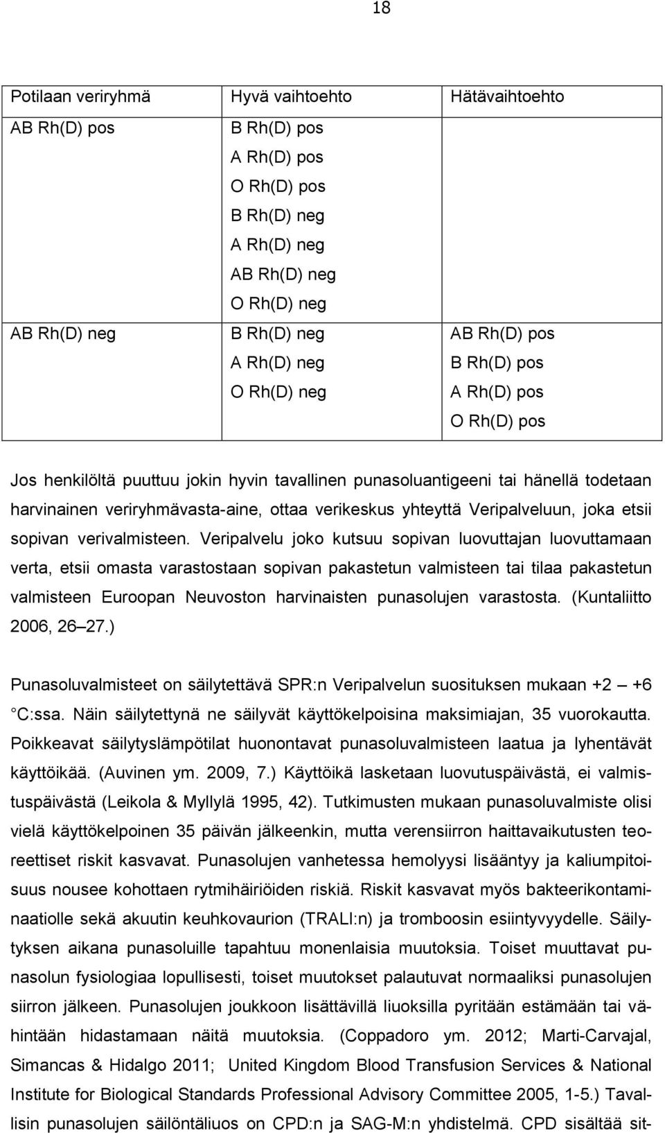 Veripalveluun, joka etsii sopivan verivalmisteen.