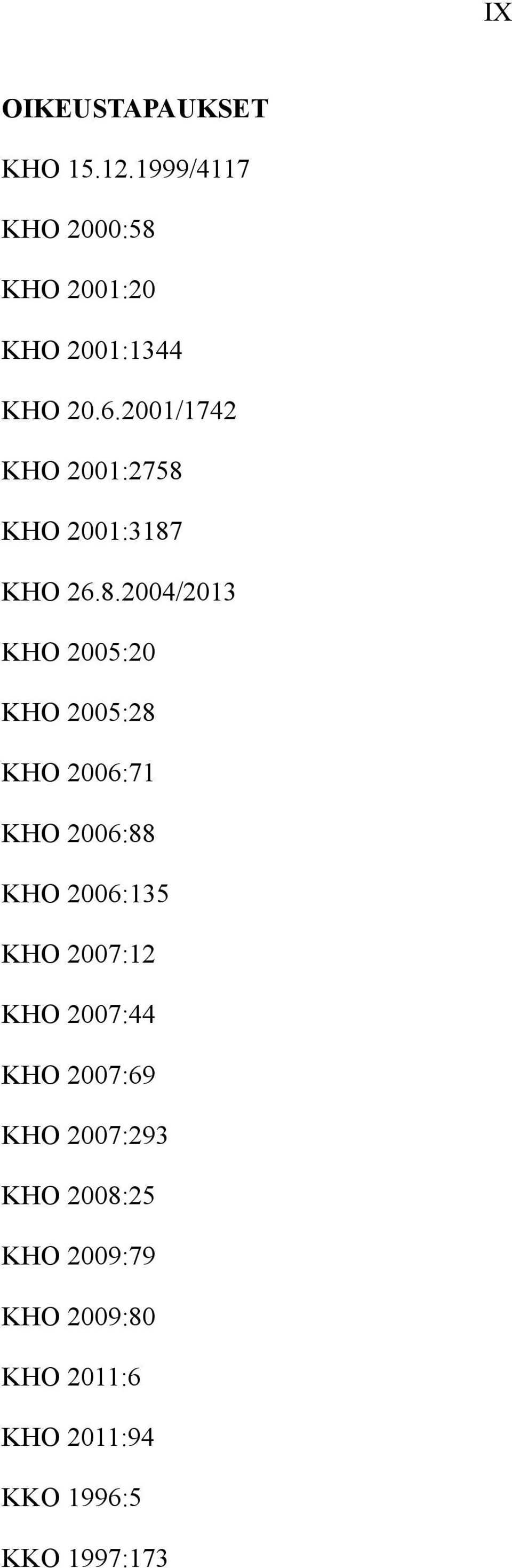 KHO 2001:3187