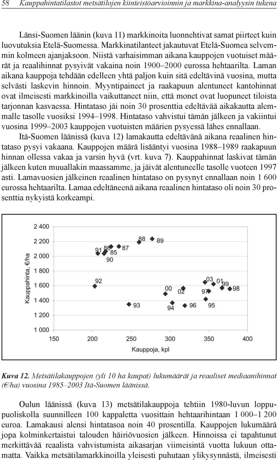 Laman aikana kauppoja tehdään edelleen yhtä paljon kuin sitä edeltävinä vuosina, mutta selvästi laskevin hinnoin.