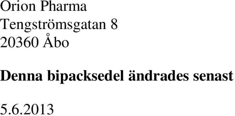 20360 Åbo Denna