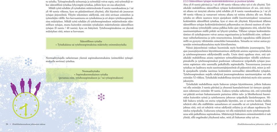 Mikäli työtä tehdään yli työaikalain määrittelemän 8 tuntia vuorokaudessa ja / tai yli 0 tuntia viikossa, kyse on pääsääntöisesti ylityöstä, ellei käytössä ole joustavan työajan järjestelmiä.