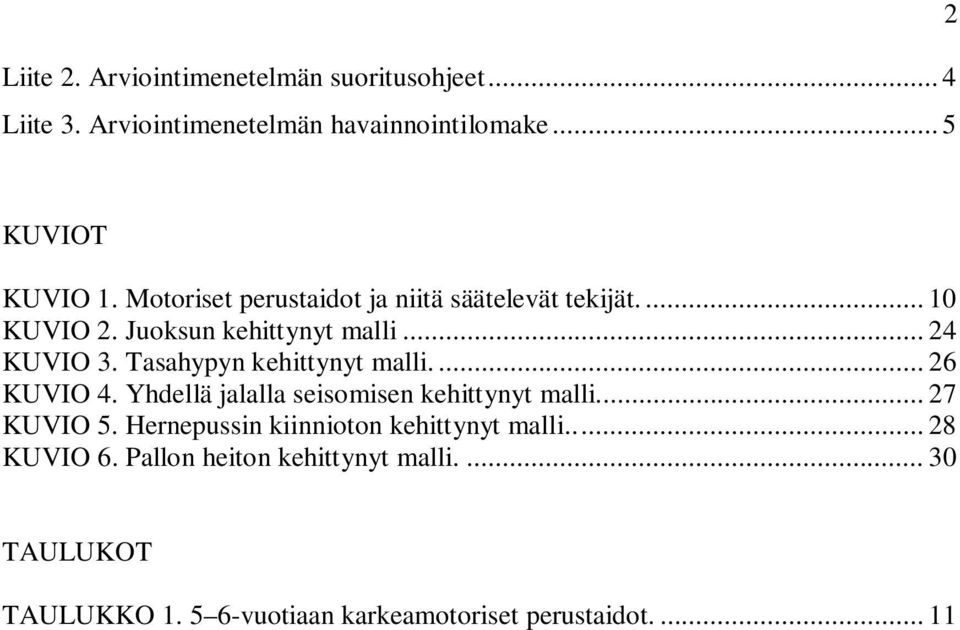 Tasahypyn kehittynyt malli.... 26 KUVIO 4. Yhdellä jalalla seisomisen kehittynyt malli... 27 KUVIO 5.